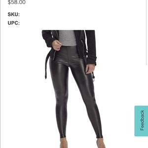 SEXY HUE Faux Leather Leggings
